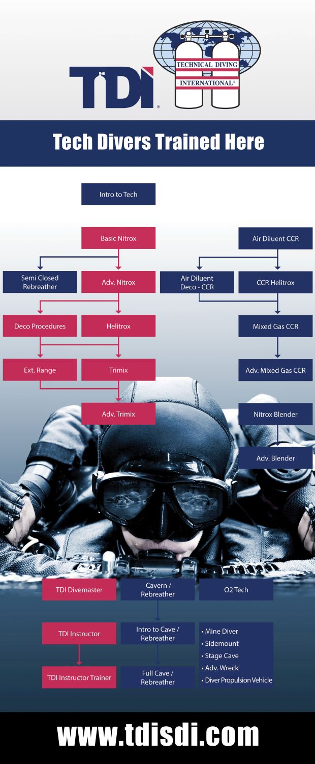 TDI course flowchart